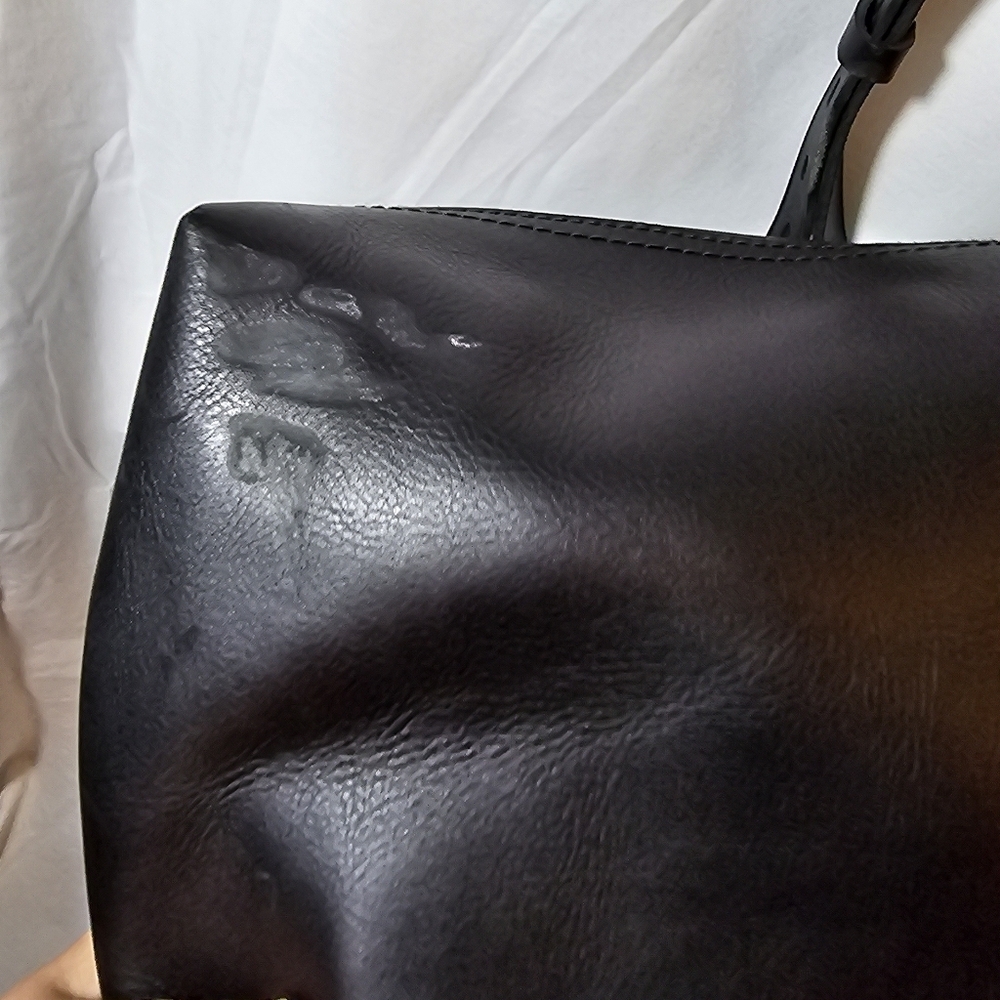 NWT Madewell Black Cow Leather Zip Top Transport Crossbody Bag Top Handle Purse - Picture 5 of 15